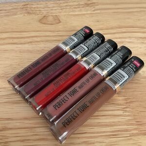 Black Radiance Perfect Tone Matte Lip Crème Set of 5 Lipsticks Assorted